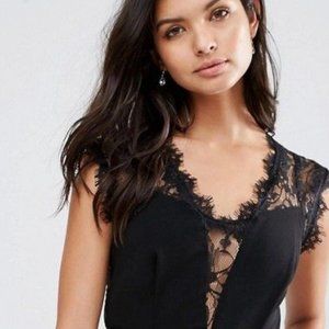 BCBGeneration Lace Insert Party Dress